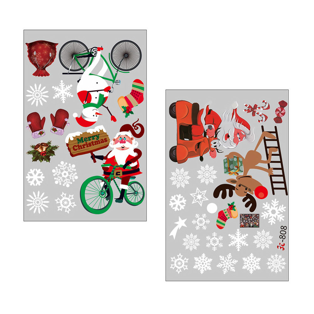 Snowflake Window Decal - Venster Winter Sticker Scène Vakantie Decoratie