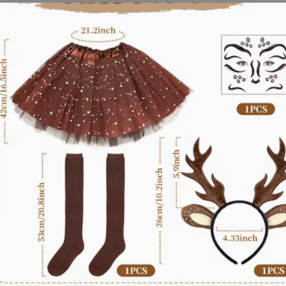 Reindeer Antlers Headband - Decoratieve Kerstrendierhoorn Haarband Feestkostuum Accessoires Feestelijke