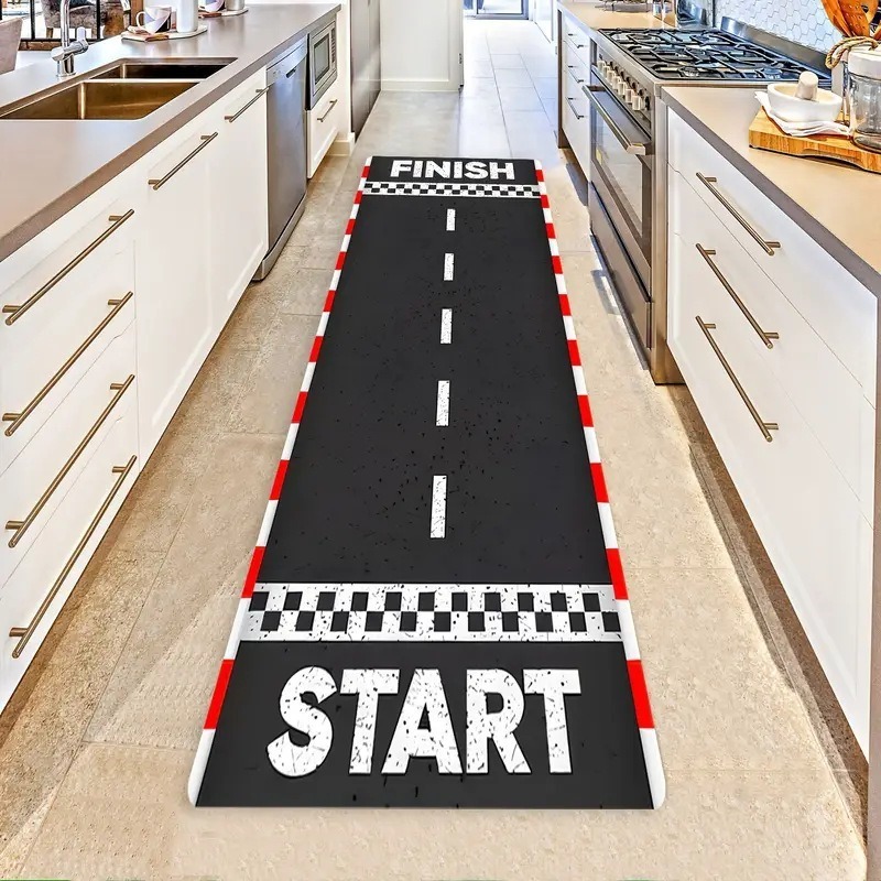 Christmas Table Runner - Raceauto Racebaan Tafelloper Racefeestdecoratie Snelheid Verjaardag