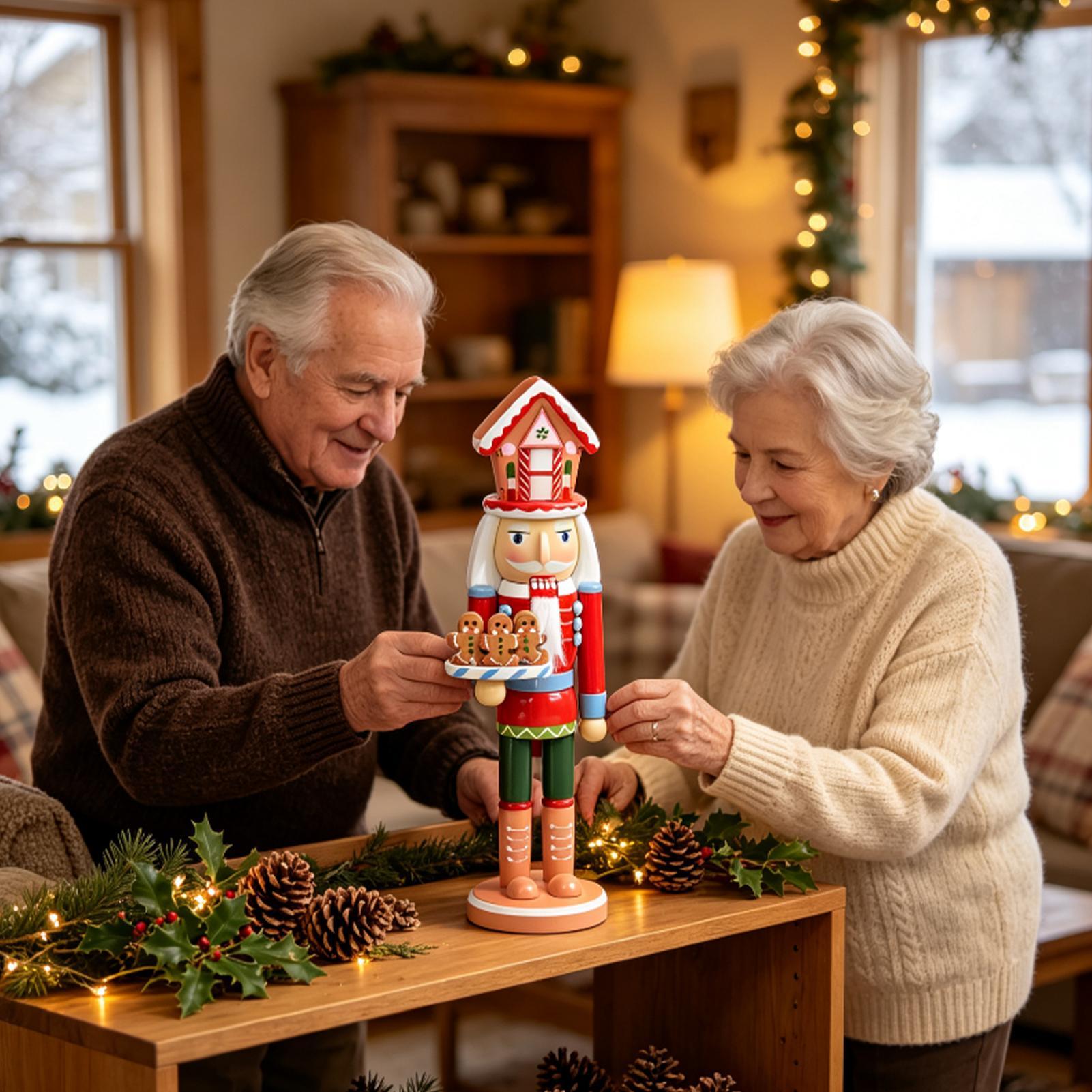Nutcracker Figurine - Notenkrakers Kerstdecoraties 15 Inch Houten Figuur