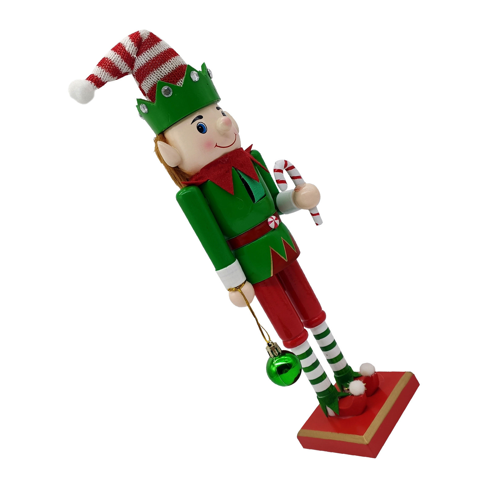 Nutcracker Figurine - Kerst houten notenkraker soldaat elf decoratieve