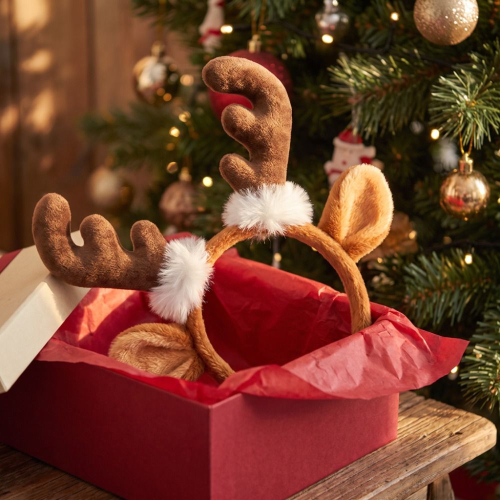 Pluche hertenhoorn haarband, s - Reindeer Antlers Headband recensie en prijs