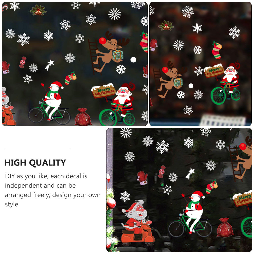 Venster Winter Sticker Scène V - Snowflake Window Decal recensie en prijs