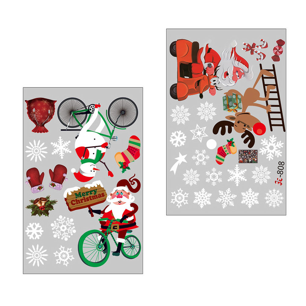 Venster Winter Sticker Scène V - Snowflake Window Decal recensie en prijs