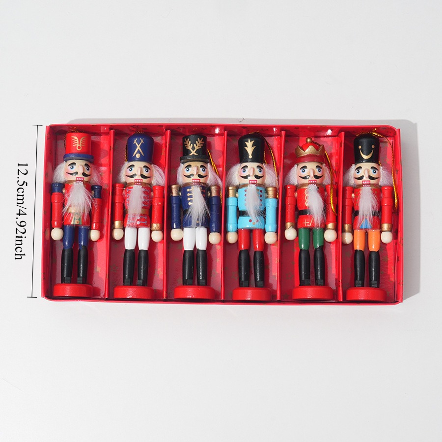 6 stuks houten notenkraker han - Nutcracker Figurine recensie en prijs