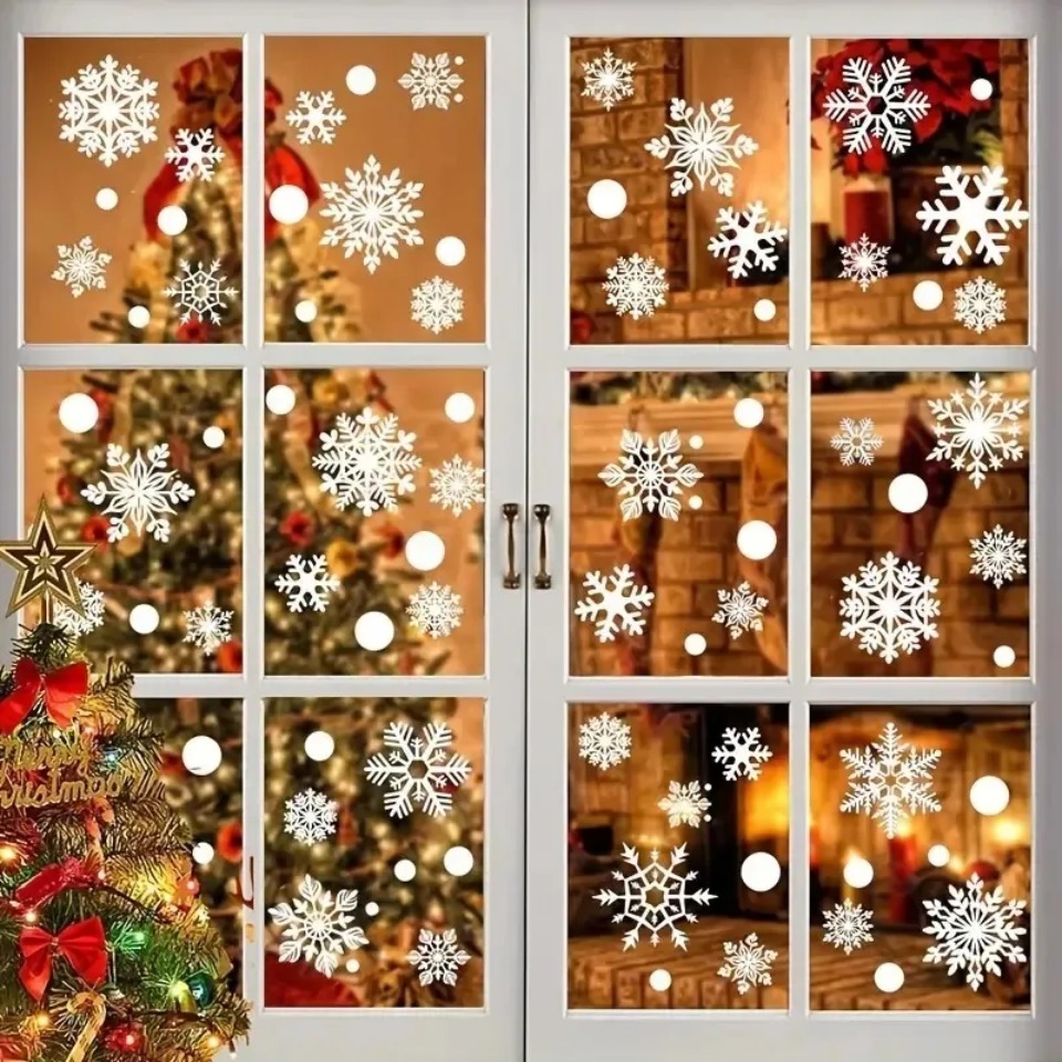 1Set Sneeuwvlok Raamstickers W - Snowflake Window Decal recensie en prijs