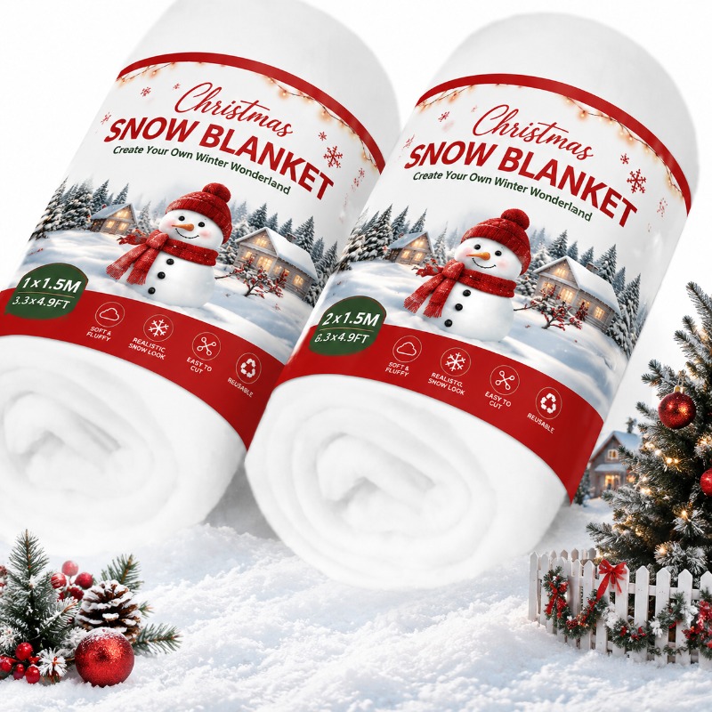 Kunstsneeuwtapijt, nep-sneeuwd - Christmas Throw Blanket recensie en prijs