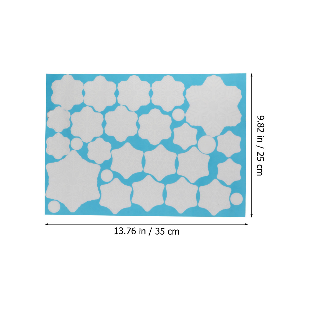 2 stuks sneeuwvlokken zelfklev - Snowflake Window Decal recensie en prijs