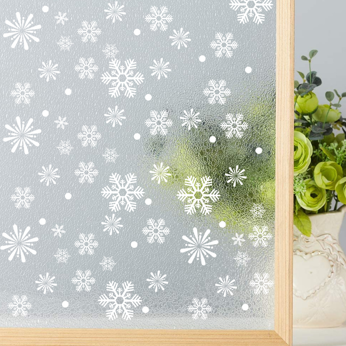 2 stuks sneeuwvlokken zelfklev - Snowflake Window Decal recensie en prijs