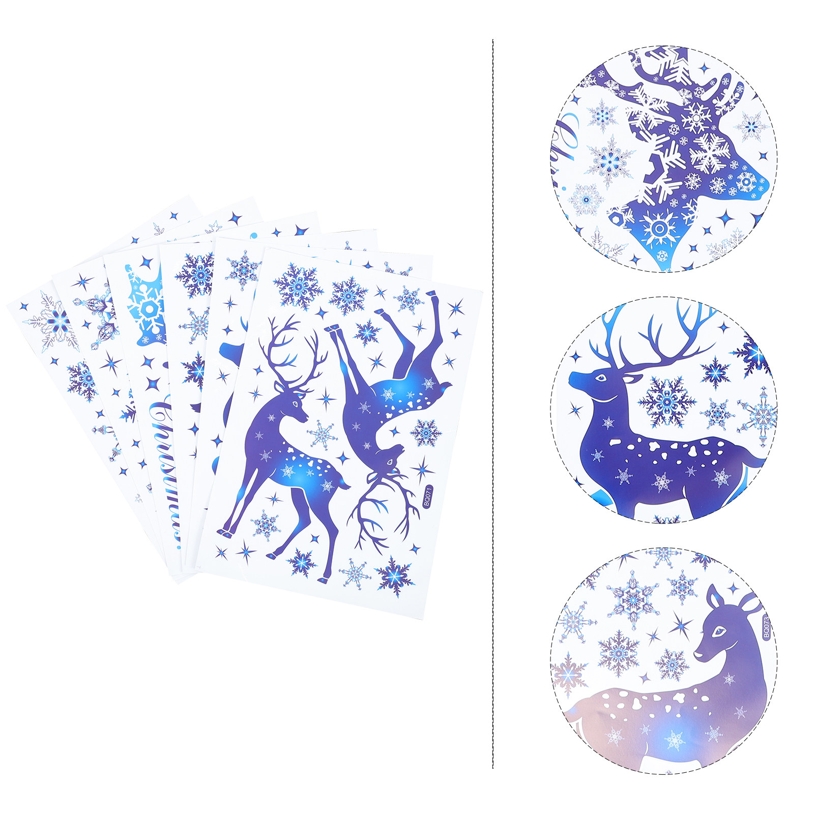 6 vellen sneeuwvlok raamsticke - Snowflake Window Decal recensie en prijs