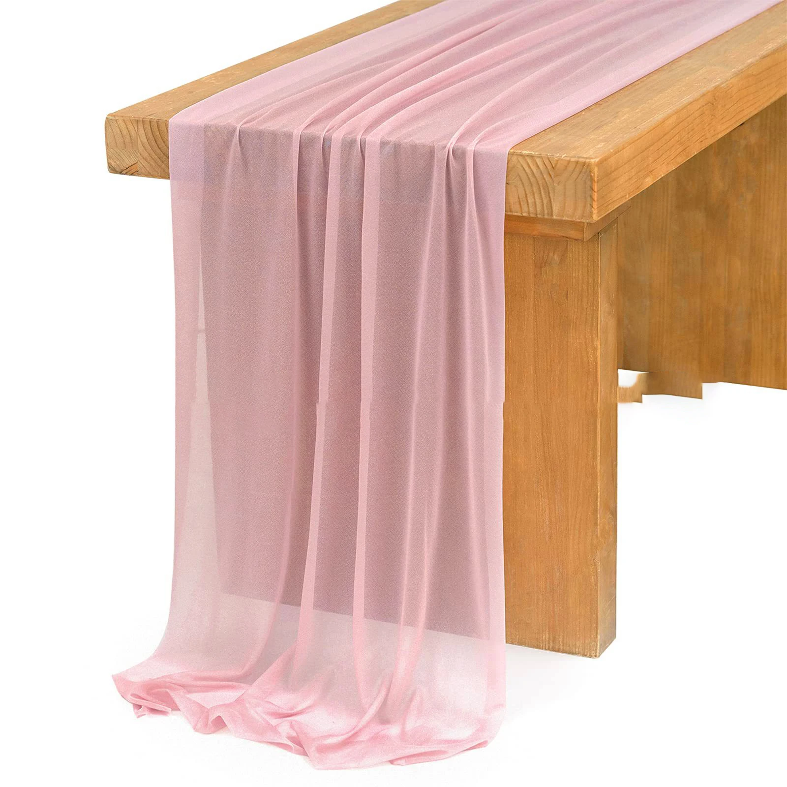 Chiffon witte tafelloper tafel - Christmas Table Runner recensie en prijs