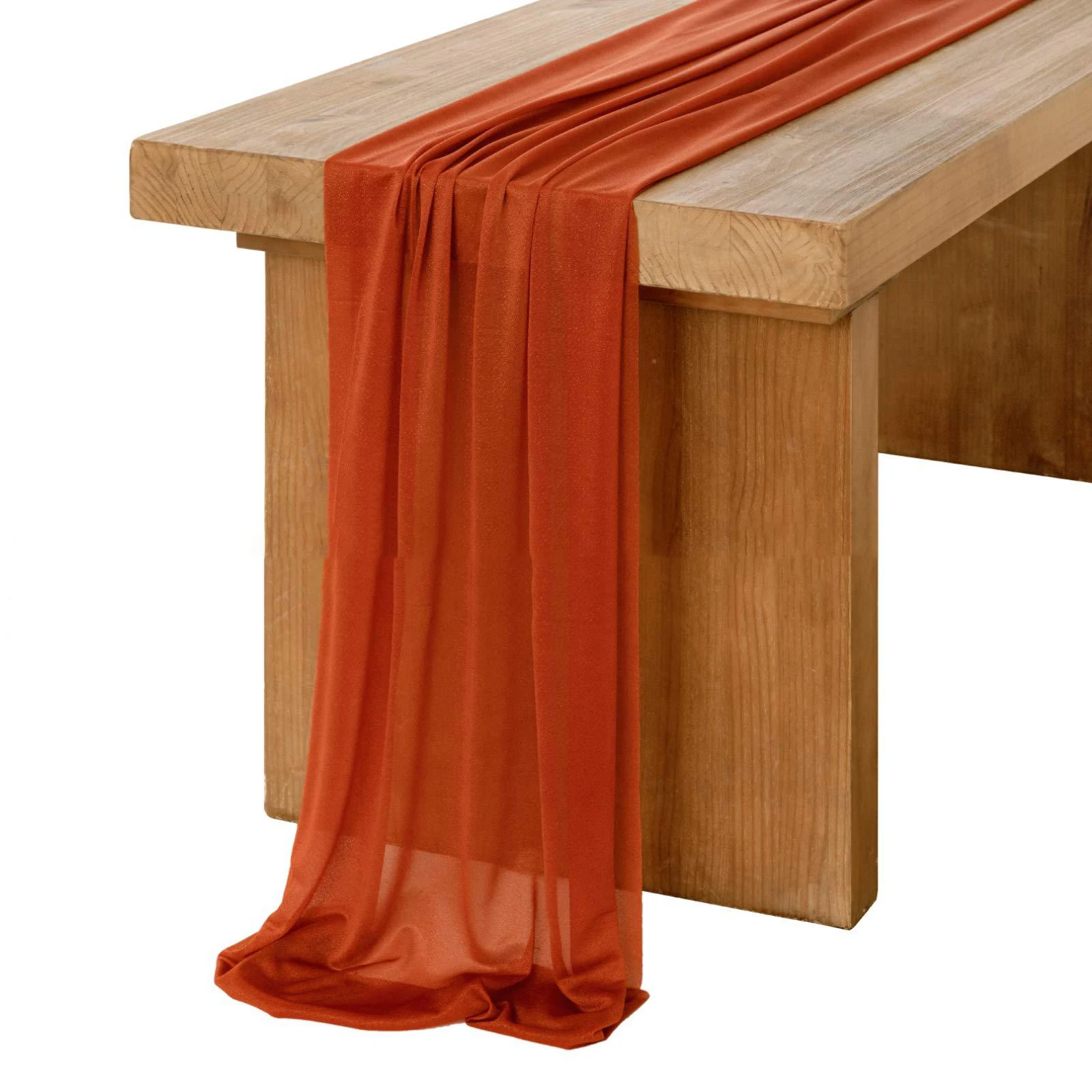 Chiffon witte tafelloper tafel - Christmas Table Runner recensie en prijs