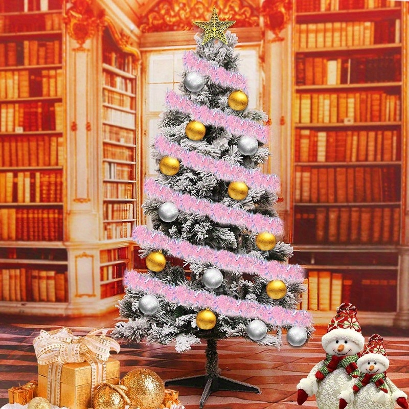 13ft roze kerstgirlande, roze  - Tinsel Garland Decoration recensie en prijs