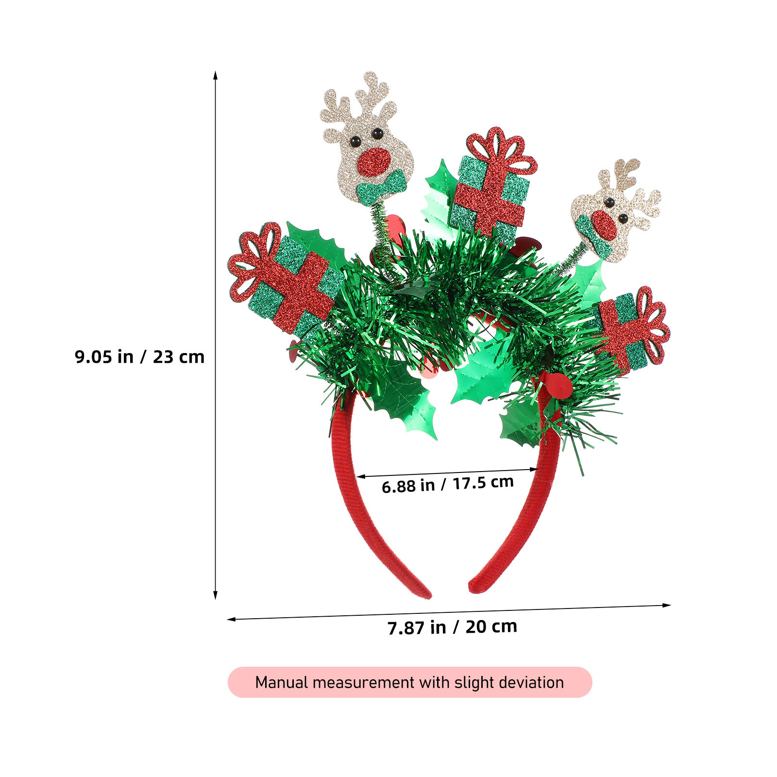 4-delige kersthoofdband met re - Reindeer Antlers Headband recensie en prijs