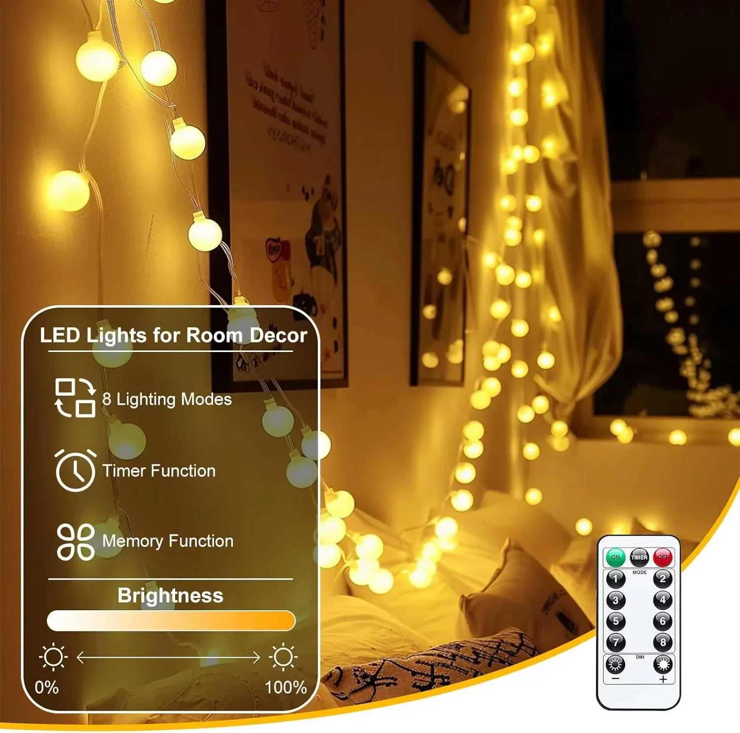 USB LED-bal lichtslingers 6M 1 - Led Fairy String Lights recensie en prijs