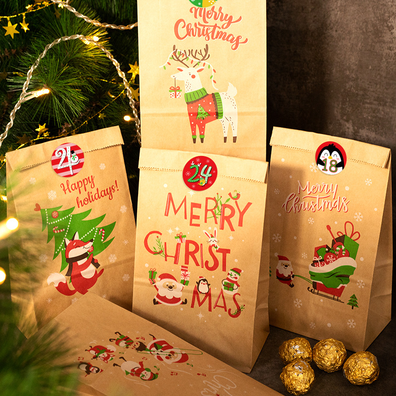 Kerstcadeauzakjes Kraft Papier - Advent Calendar Gift recensie en prijs